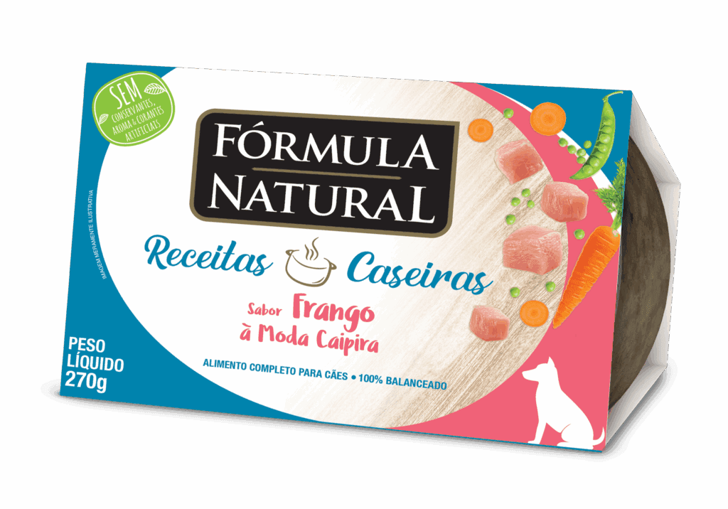 Fórmula Natural Receitas Caseiras Cães Adultos Frango à Moda Caipira